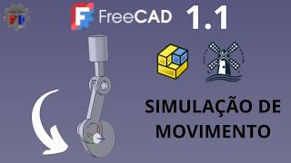 Tutorial FreeCAD 1.1 - Conheça a ferramneta simulation da bancada Assembly !