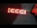 Uji modul stop lamp running text animasi ESP8266 + Step Down + LC Filter + Optocoupler + USB SERIAL