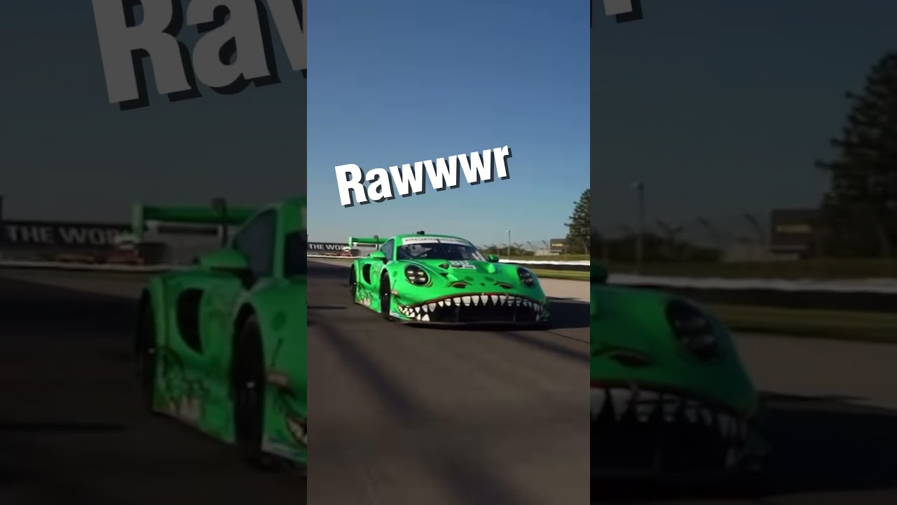 Check Out This Dinosaur Porsche GT3 Race car.