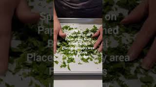DRYING PARSLEY | HOW TO DRY PARSLEY