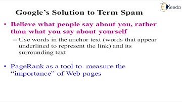 Web Spam - Link Analysis - Big Data Analytics