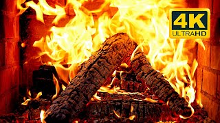 🔥 FIREPLACE Ultra HD 4K. Fireplace with Crackling Fire Sounds. Fireplace Burning. Fire Background