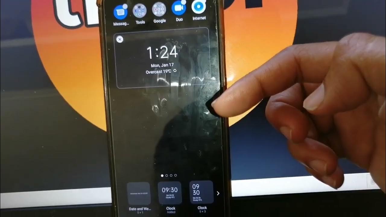 how to add clock widget to home screen in realme c11 YouTube