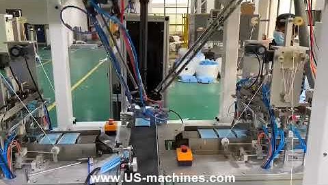 Automatic robot hand face mask picking up sorting machine for mask welding machine