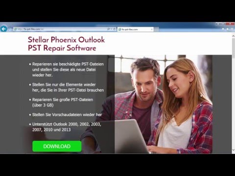 Wie man Stellar Phoenix Outlook PST Repair verwendet