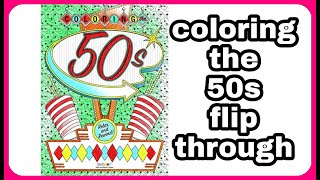 Coloring the 50s Adult Coloring book