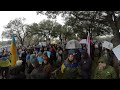 Ukraine Anthem sung at rally in Austin 2/26/2022