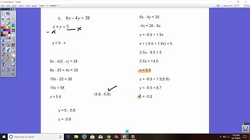 Algebra 1 - Solving Systems of Equations using Substitution