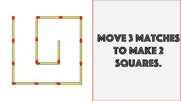Move 3 Matches to Make 2 Squares || Matchstick Puzzles || 90% Fails To Answer