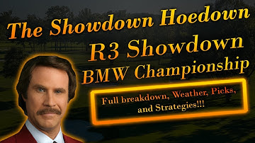 PGA DFS: Showdown Hoedown R3 | BMW Championship