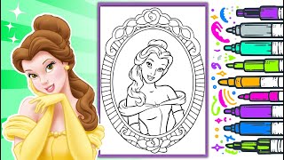 Princess Belle Coloring Pages for Kids | Disney's Beauty and the Beast!