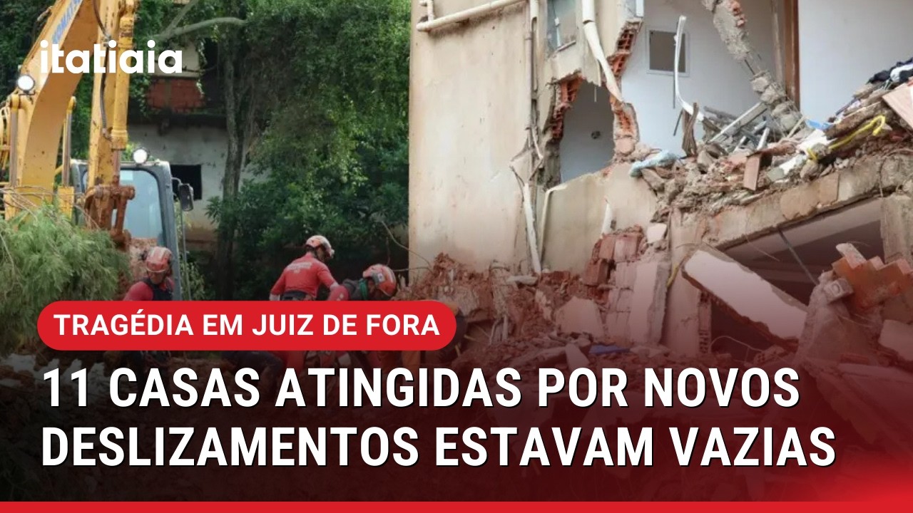 TRAGÉDIA EM JUIZ DE FORA: 11 CASAS ATINGIDAS POR NOVOS DESLIZAMENTOS ESTAVAM VAZIAS