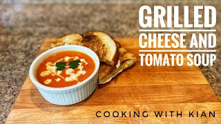 Grilled Cheese and Tomato Soup #winterfood, #chef, #easymeals,#comfortfood,#cheese