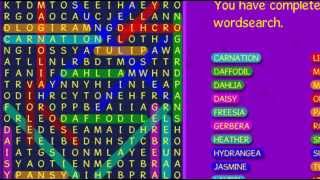 Binweevil wordsearch - Flowers