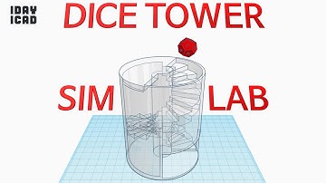 [1DAY_1CAD] DICE TOWER - SIM LAB (Tinkercad : Design / Project / Education)