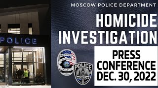 Moscow Police to hold press conference on University of Idaho murders