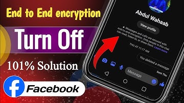 Messenger se End to End Encryption kaise hataye | Messenger end to end encryption turn off