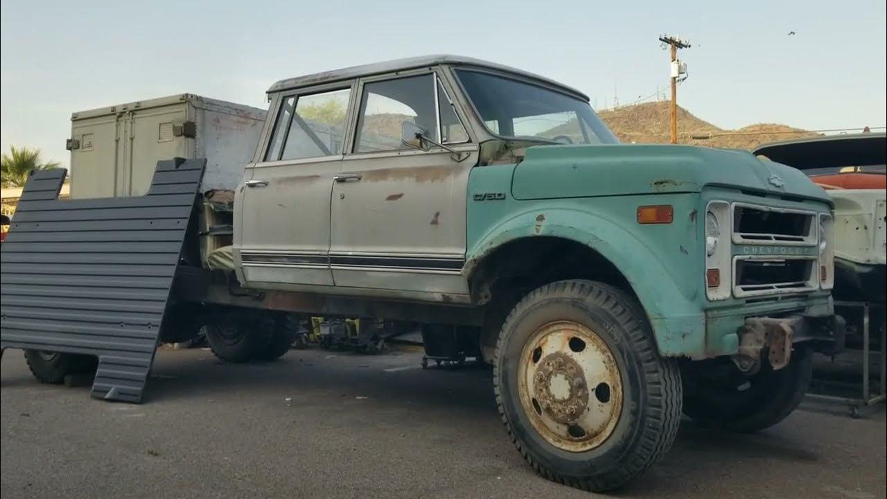 1972 C50 crew cab conversion part 1 YouTube