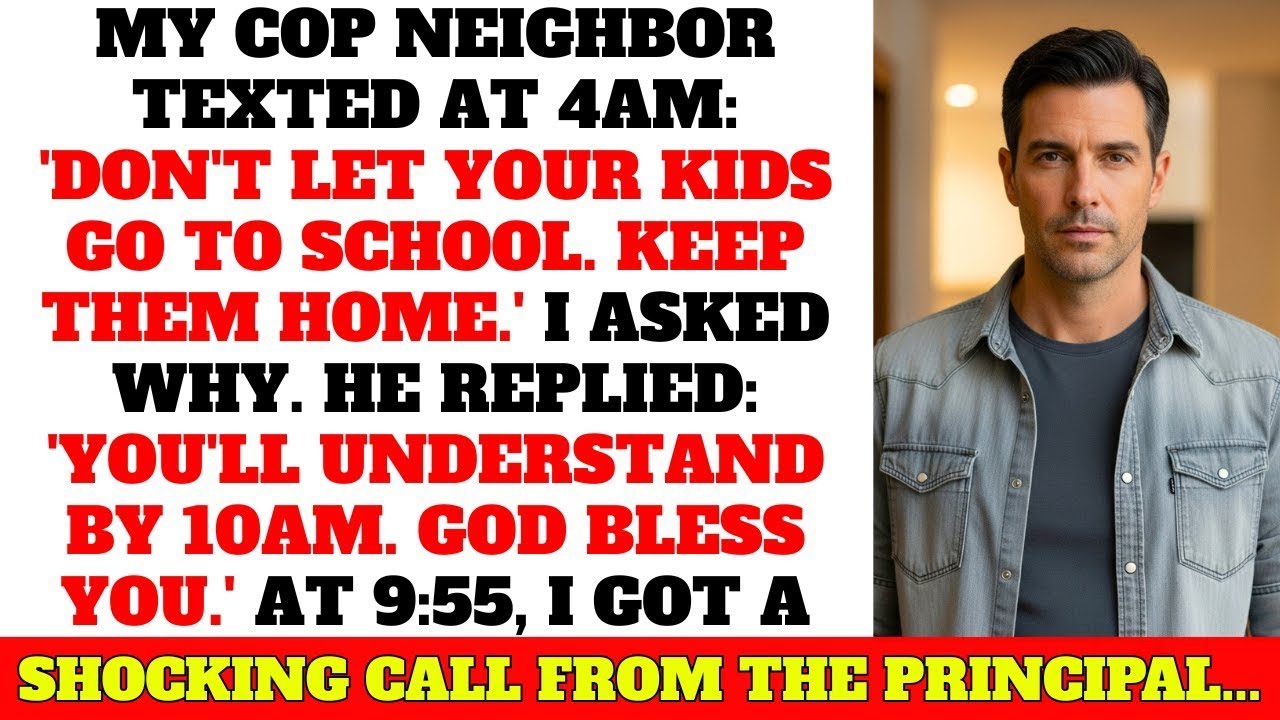 Cop Neighbor Texted 4AM: 