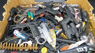 Airsoft Guns, Black Weapon Collection  Weapons and Equipment That Throw Very Hard Bullets