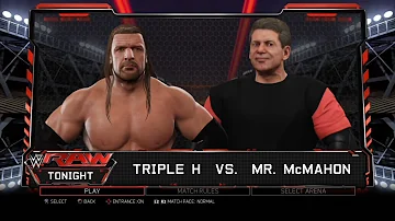 WWE 2K17 PS3 - Triple H '01 VS Mr. McMahon