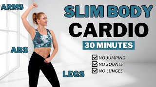 🔥Burn Arm + Leg + Belly Fat🔥30 Min Aerobics Workout🔥All Standing🔥No Squats/ No Lunges🔥No Repeat🔥