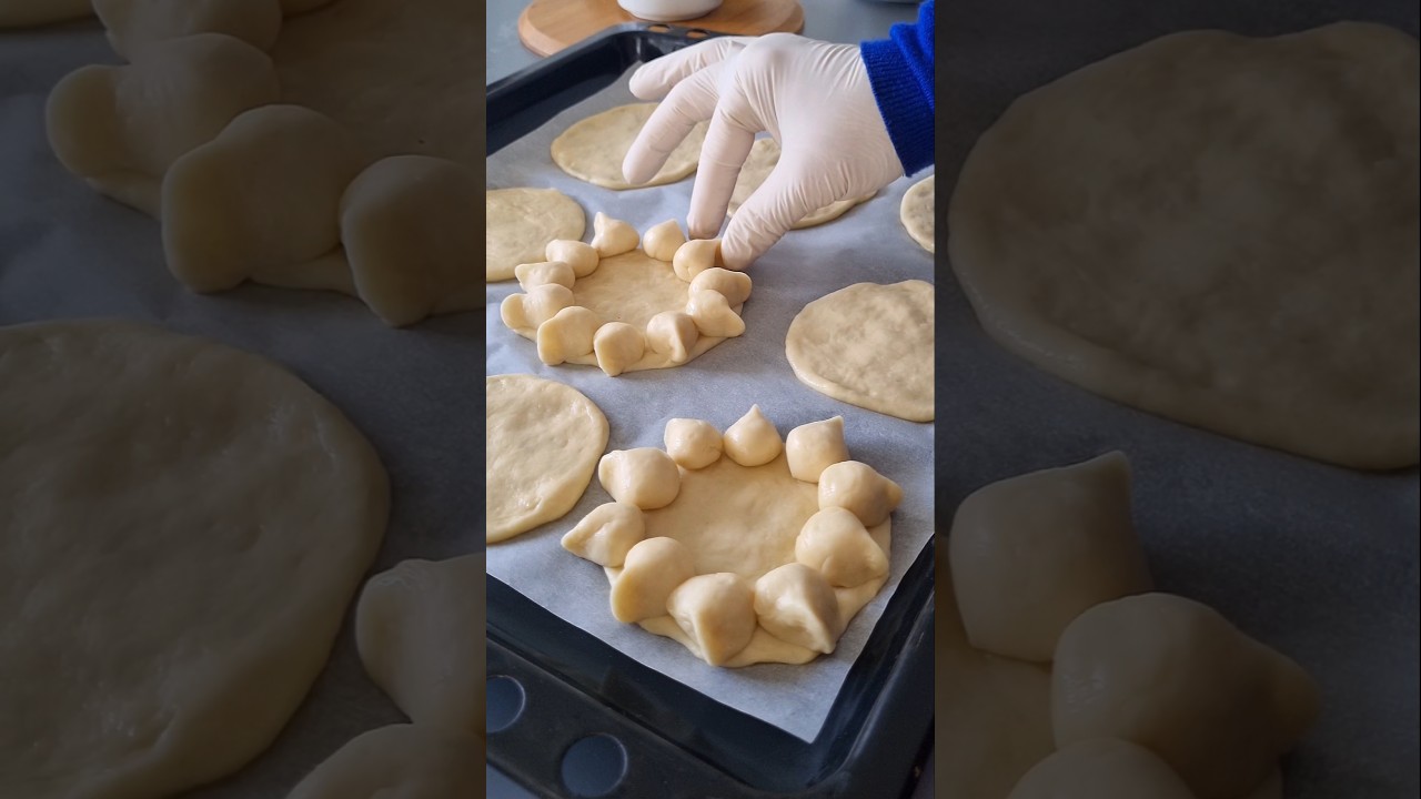 DAHA ÖNCE BUKADAR GÜZELİNİ YEMEDİM ‼️😋PİZZA POĞAÇA #shorts #poğaça #kahvaltılıktarifler #tarif