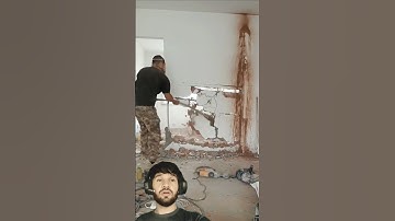 Wall breaking Technique with a hammer #youtubeshorts #shortsfeed #shorts #viralshorts