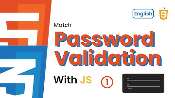 [ JS ] Match Password Validation with JS [1]