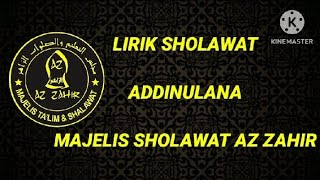 LIRIK SHOLAWAT 