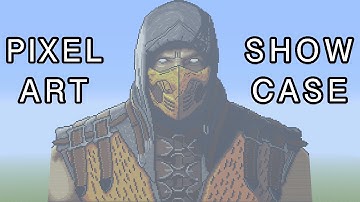 Minecraft Pixel Art Showcase - Scorpion Mortal Kombat X