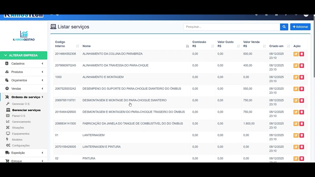Configurações de Ordem de Serviço no Sistema Kairostech | Organize sua Assistência Técnica