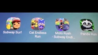 Subway Surfers Vs Moto Rush  Endless Subway Run Vs Cat Endless Run Vs Panda Run screenshot 2