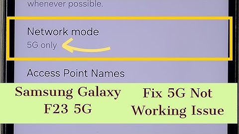 Samsung Galaxy F23 5G | Fix all 5G Network Problems | 5G Not Working | No 5G Symbol | 100% Solved
