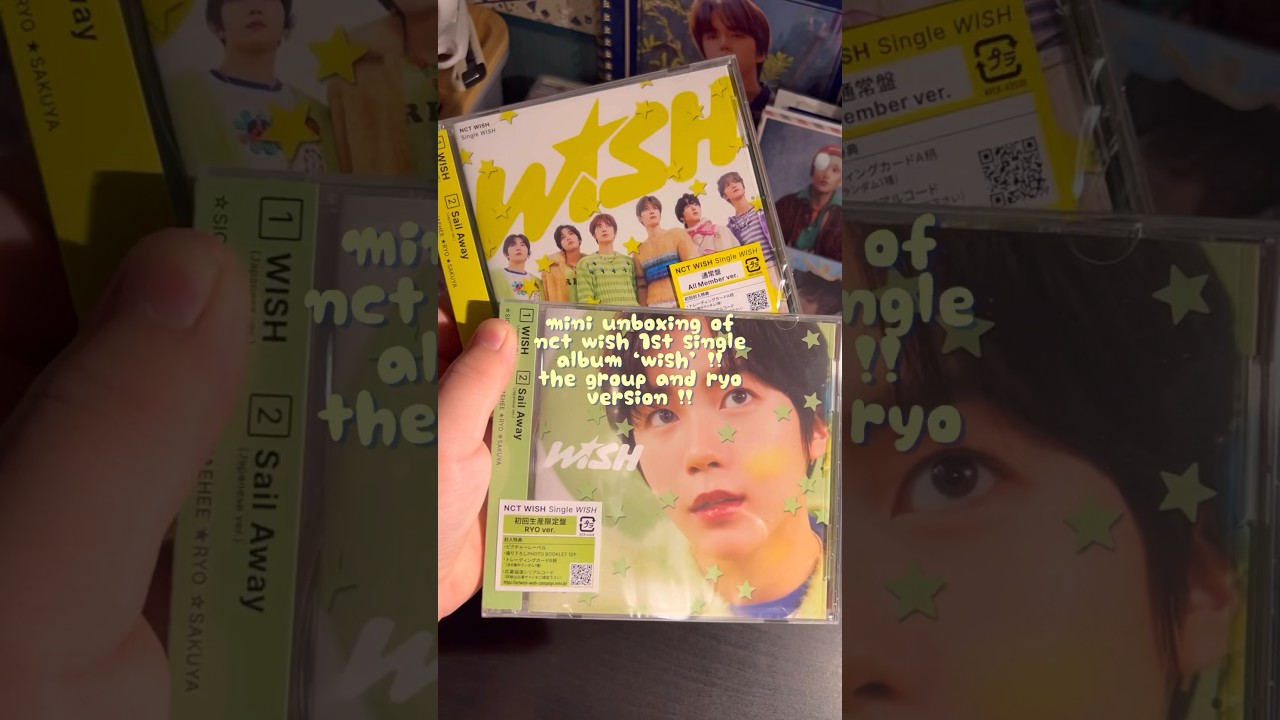 nct wish 1st single wish (regular group & ryo version) album 