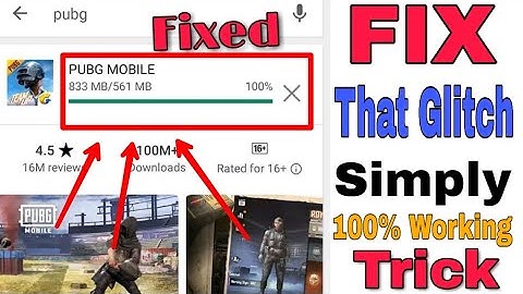 [Fixed] How to fix the PUBG Latest Update Glitch On Playstore | Hindi Trick |
