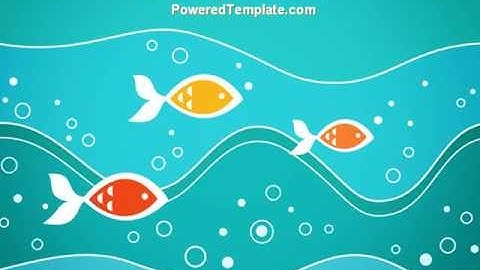 Fish Theme PowerPoint Template by PoweredTemplate.com