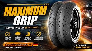 Instant Grip! 🔥 Best Motorcycle Tire for Wet & Dry Roads?