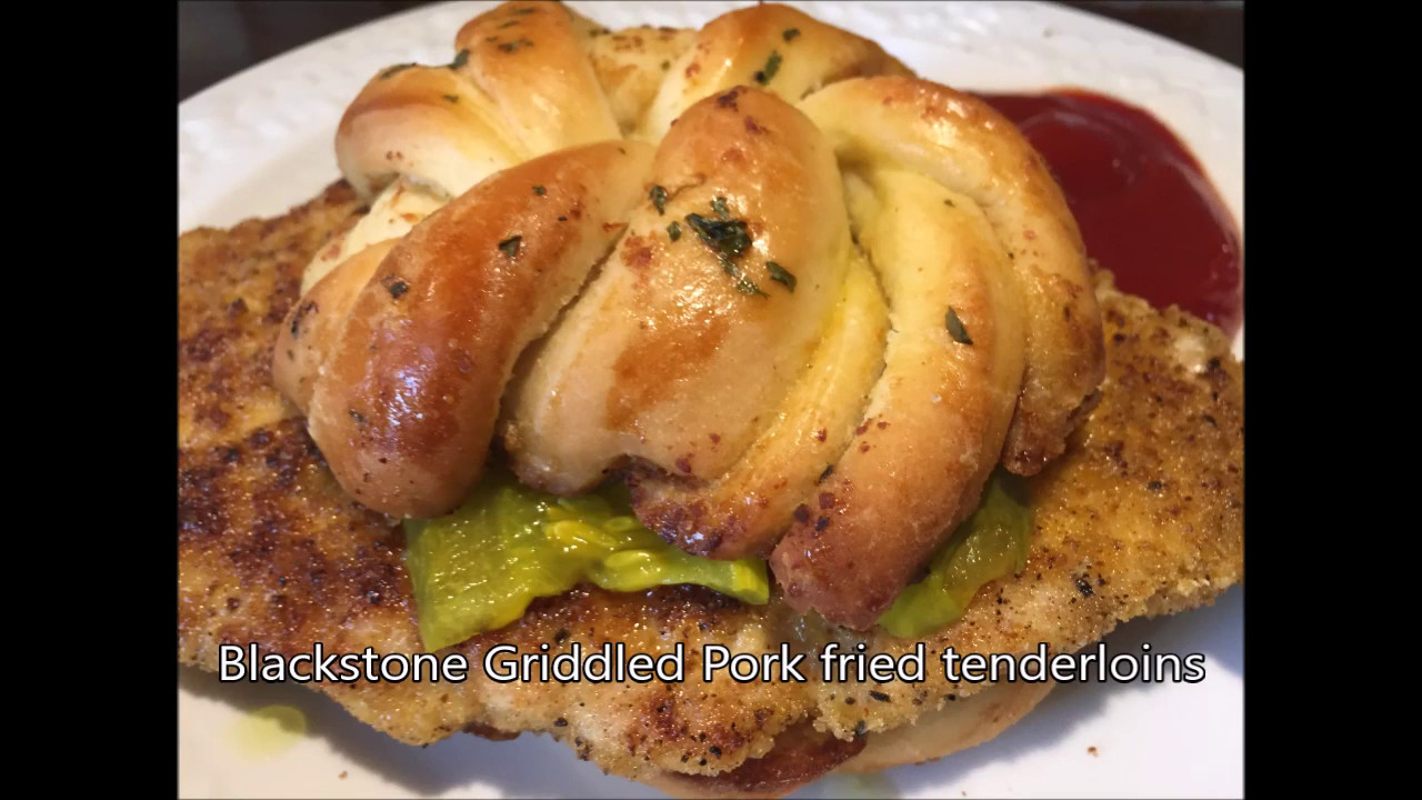 Griddled Pork fried tenderloins YouTube
