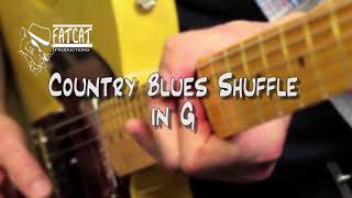 Video thumbnail of "Country Shuffle Blues Backing Track in G"