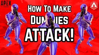 FIRING RANGE EASTER EGG SOLVED!! How To Make Dummies ATTACK In Apex Legends