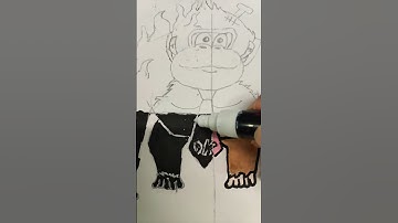 drawing donkey kong but with 4 different styles pt2