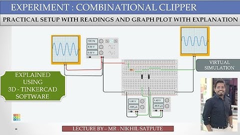 Simulation of Combinational clipper circuit | Practical setup | Learn with Nikhil