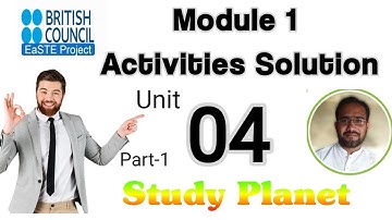EaSTE training module 1 Unit 4 Part-1
