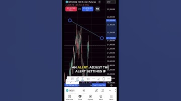 How to Set Alerts on Trendlines in TradingView Mobile #tradingview #mobiletrading #trading