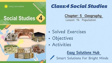 Class 4 Social Studies | Chapter 5 Lesson 14 | AFAQ Sun Series | Solved Exercise in Urdu & English