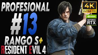 Resident Evil 4 Remake PC (4K) | Modo Profesional | Capítulo 13 | Rango S+ |