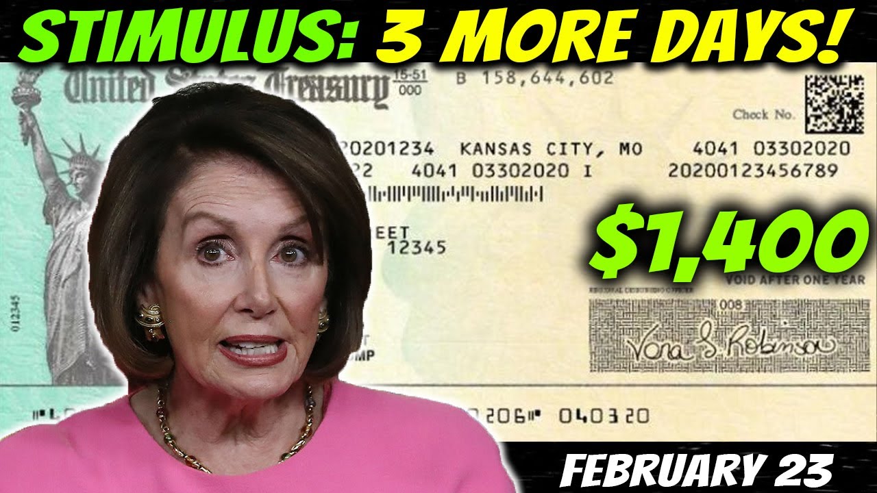 3 Days! 3rd Stimulus Check Update & New $3 Trillion Stimulus Package ...