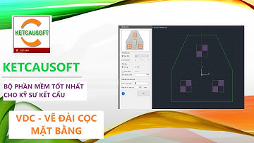VDC -  Hướng dẫn vẽ đài cọc trên mặt bằng