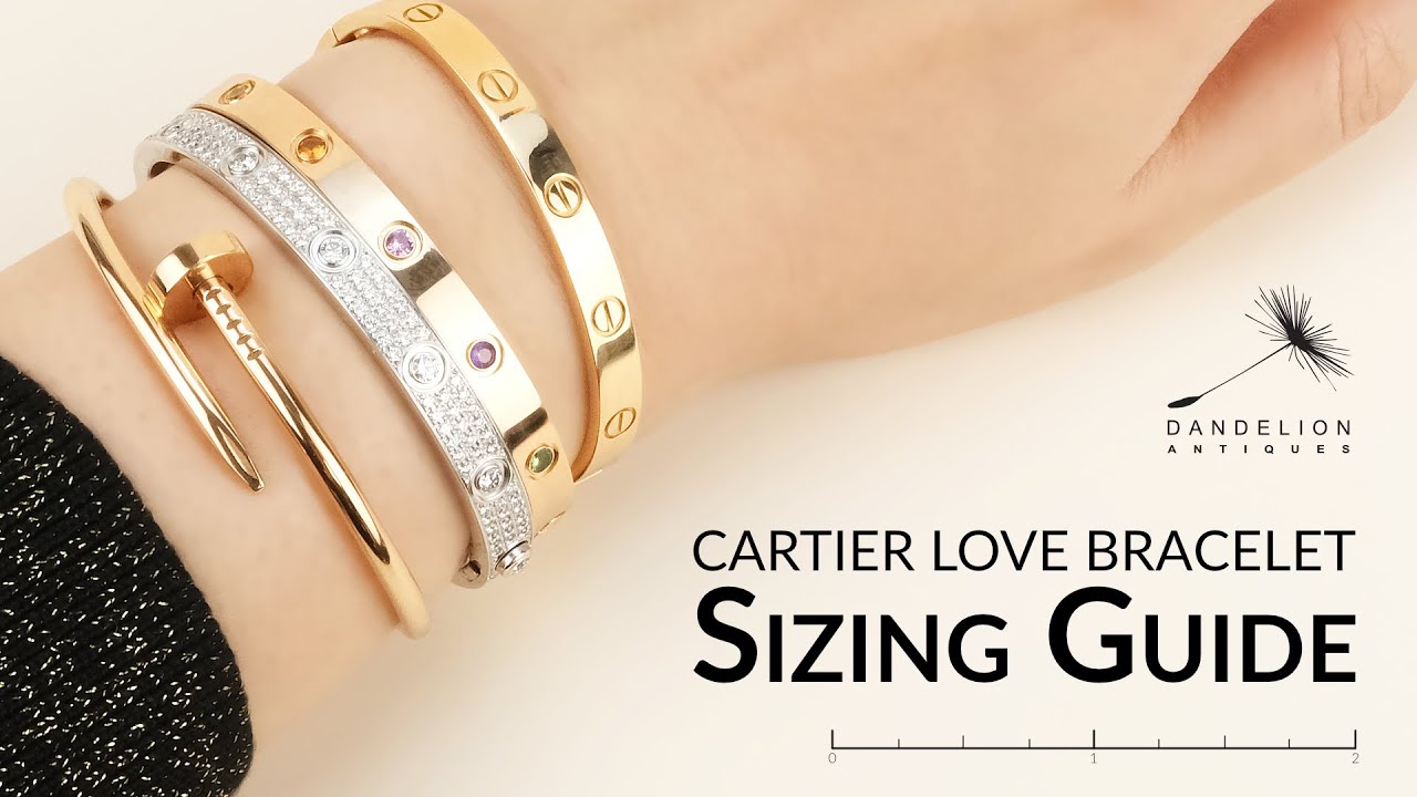 Bracelet Sizing. Finding Your Cartier Love Bracelet Size